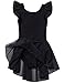 JEE.MDNMD.OO Girls' Flutter Sleeve Skirted Leotard