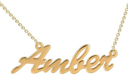 Hybedora Custom Name Necklace, Handmade Personalized Name Necklace Pendant Jewelry Gift for Women