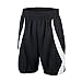 TopTie Men's Basketball Shorts, Active Running Shorts, Jersey Short, No Pockets