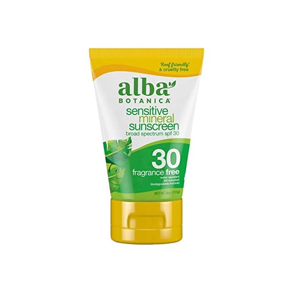 Alba-Botanica-Sunscreens-Sensitive-Mineral-Lotion-SPF30-100-g Alba Botanica Sunscreens Sensitive Mineral Lotion SPF30, 100 g