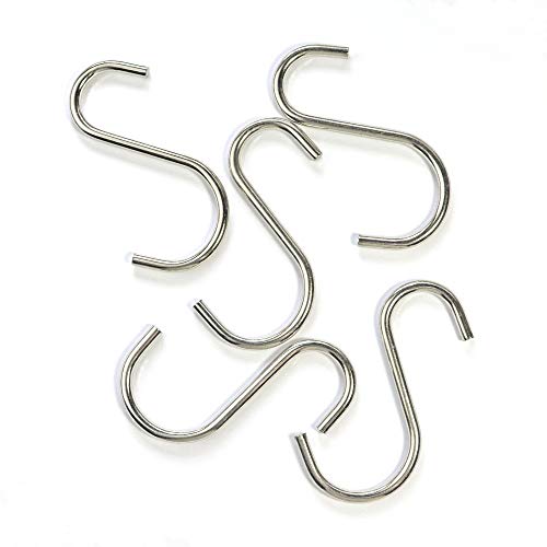 Heavy Duty S Hooks Metal S Shaped Hooks Silver Hanging Hooks 2.75