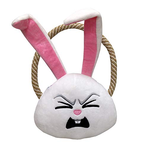 CYP Brands Pets JU-04-PET Plush and Rope Dog Toy 2, Snowball