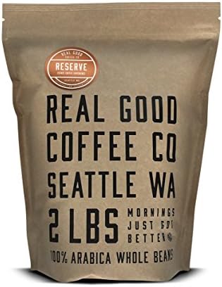 Real Good Coffee Co 2LB, Whole Bean Coffee, Reserve Single Origin Estate Coffee, 2 Pound Bag