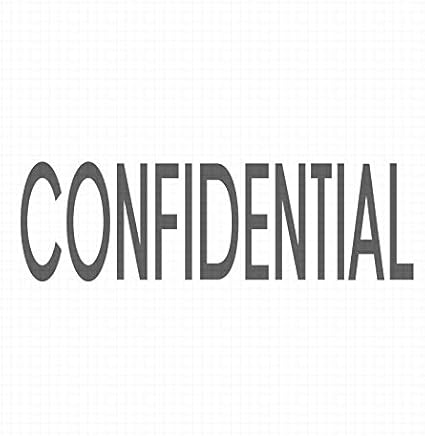 Amazon Confidential 事前インク入り オフィスラバースタンプ Stamp Size 38x10mm スタンプ 文房具 オフィス用品