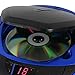 Jensen CD-475B Portable Sport Stereo Boombox CD Player with AM/FM Radio and Aux Line-in & Headphone Jack (Blue)