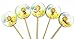 [RusToyShop] 10 psc Maya the bee party cake cupcake topper favor birthday cupcake toppers cartoon series to children's holiday miniature, surprise baby, party favor Figurine birthday
