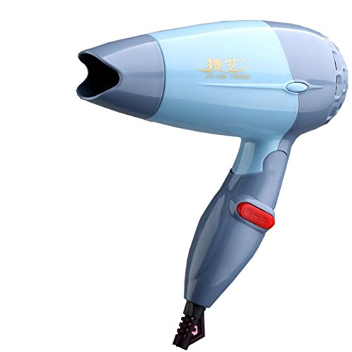 Click Here to See More Images Sunfei Portable Travel Hot Mini Hair Blow Dryer 600W Hair Dryer Compact Blower Foldable (Blue)