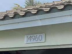 Floating House Numbers, 5 Inch Modern House