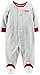 Carter's Unisex Baby Christmas Sleep N Play Footie (Baby) - Red Print