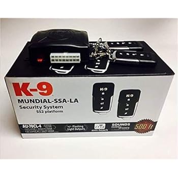 Omega K-9 1-Way Car Alarm with Keyless Entry Vehicle Security System with Shock Sensor