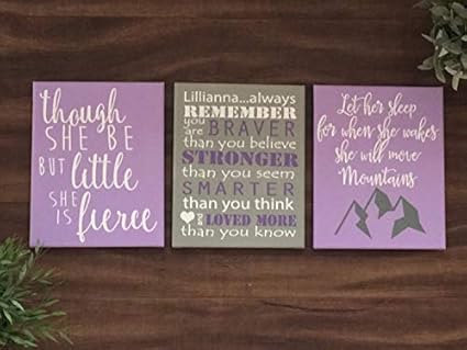 Letrero de Pared con Texto en inglés"Let Her Sleep For When She Wakes