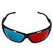 3D Red-Blue / Cyan Anaglyph Simple Style Glasses Movie Game-Extra Upgrade Style