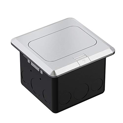 WEBANG Pop Up Floor Outlet Covers Box with 20 Amp Stainless Steel GFCI