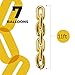 Gold Chain Link Party Balloon Decorations - 90s Party Theme Arch Linking Prop With 7 Large Balloons for a Hip Hop Graffiti Photo Booth Backdrop Display