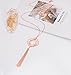 FAERLIIRY Long Tassel Pendant Y Necklace Hollow out Layered Rhombus Leaf Drop Necklace Lariat Chain Jewelry for Women (Rose Gold)