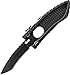 Schrade SCHSA2TB Viper Assisted Side-Opening Drop-Point Folding Knife, 3-Inch, Black