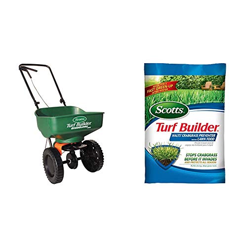 Scotts Turf Builder EdgeGuard Mini Broadcast Spreader Holds up to