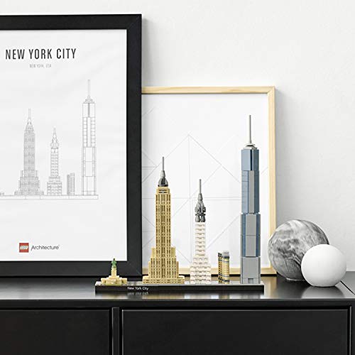LEGO Architecture New York City Set, Skyline-Modellbausatz mit World Trade Center und Freiheitsstatue, Basteln für Erwachsene, Home und Büro-Deko, Geschenke für Frauen und Männer 21028 – Bild 5