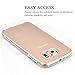 SWEES Phone Case Compatible Samsung Galaxy S6, New Slim Transparent Silicone Gel TPU Cover Compatible Samsung Galaxy S6 2015, Scratch Resistant [Clear View CASE], Crystal Clear Design