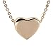 Spinningdaisy Simple Heart Necklace Gold Plated