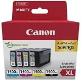 Canon PGI-1500XL Black Cyan Magenta Yellow Ink Cartridge Multipack XL Genuine view 6