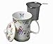 Ashdene Kensington Bone China 3-Piece Infuser 8-Ounce Mug Set in Gift Box