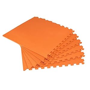 We Sell Mats 3/8 Inch Thick Multipurpose Exercise Floor Mat with EVA Foam, Interlocking Tiles, Anti-Fatigue for Home or…
