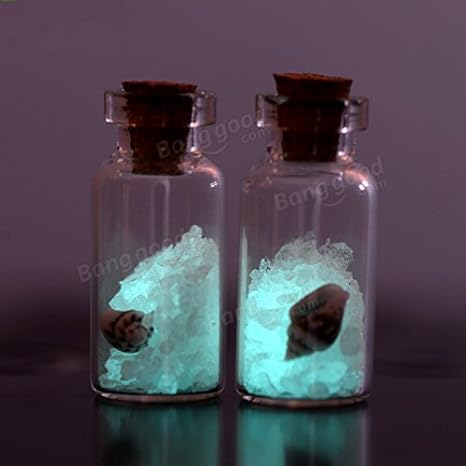 Amazon Com Bazaar 3 5cm Fluorescent Wishing Glass Bottle With