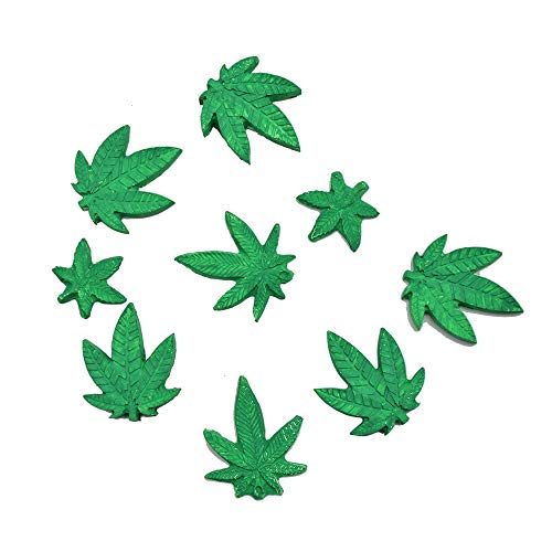 Fewo 2 Pack Marijuana Leaf Chocolate Candy Molds Maple Leaf Silicone Molds for Edible Jello Gummy Butter Fat Bomb Baking Cake Cookie Brownies Making Mini Soap Crayon Melts