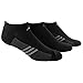adidas mens Superlite Stripe No Show Socks (3-Pair), Black/Graphite/Medium Lead, Large