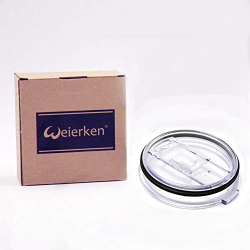 20 oz Tumbler Replacement Lid, Splash Proof & Spill Resistant with Slider Locking Closure, Lid For Yeti Tumbler, Ozark Trails and More Cooler Cup, Fit Open/Close 3 Inch Diameter