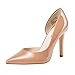 JENN ARDOR Stiletto High Heel Shoes for Women: Pointed, Closed Toe Classic Slip On Dress Pumps-Nude 8.5 B(M) US