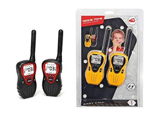 Dickie Toys Walkie Talkie Easy Call, Funkgerät, Reichweite bis 80 m, Flexible Antenne, inkl. Batterien, 2-Fach Sortiert, gelb/schwarz oder schwarz/rot – Bild 5