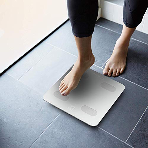 Bluetooth Smart Body Fat Scale- Fit2Live Digital Bathroom Weight Scale, Body Composition Analyzer, USB Rechargeable, with iOS and Android App for Body Weight, Fat, Water, BMI, BMR, Muscle Mass (White) - Thumbnail 5