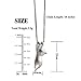 Wicary Cat Necklace S925 Sterling Silver Sweet Cat Pendant Collar Necklace Short Necklace