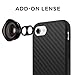 RhinoShield Case Compatible with iPhone SE3/SE2/8/7 | SolidSuit-Shock Absorbent Slim Design Protective Cover with Premium Matte Finish 3.5M/11ft Drop Protection - Carbon Fiber