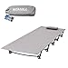 YAHILL Ultralight Folding Camping Cot Sleeping Collapsible Portable Foldable Bed Aluminum Replacements for Tent Backpack, Adults Youth Outdoor Travel Hiking Fishing Hunting (Grey -2nd Generation)
