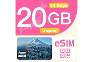 GENERIC Japan Travel eSIM Card – 14 Day 20GB Prepaid Data Plan| 4G LTE High-Speed Data + Unlimited Slow Data | Hotspot Supported | Local Carrier | No Contract & SIM Card Needed | for Unlocked iOS & Android