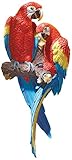 Design Toscano Tropical Scarlet Macaws Wall Sculpture (Home)