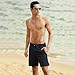 YalayMceeg Mens Swim Trunks Quick Dry Beach Shorts with Premium Zipper Pockets Full Mesh Liner Design Casual Shorts