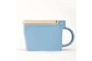 Zero Japan Bee House Premium Salt Box with Hinoki Lid - Container for Sea Salt and Spices - Elegant Cellar for Kitchen Counte