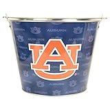Collegiate Full Color Beer Buckets (Holds 5+ Beers and Ice) (Auburn Tigers (blue))