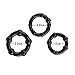 Waterproof Silicone Delay Control Cockrings Penis Ring 3Pcs and Free Sample Lube