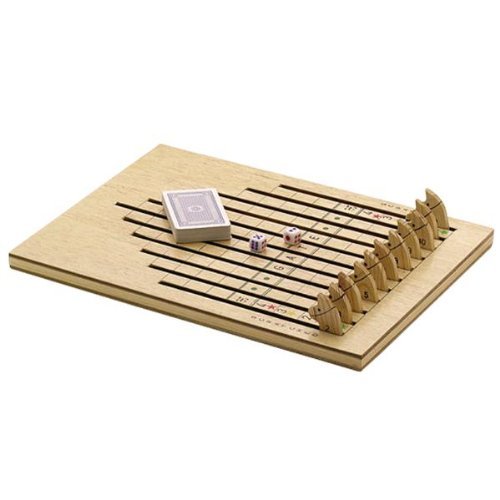 Racing Horse Family Game Wood Board, Include 100 Gaming Chips, a Deck of Playing Cards and Two Dice