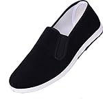 Kung Fu Shoes Chinese Traditional Cloth Bruce Lee Martial Art Tai Chi Old Beijing Shoes Black Unisex