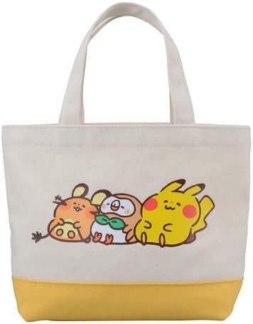 Amazon ポケモン ランチトートバッグ Pokemon Yurutto カナヘイ バッグ ピカチュウ デデンネ モクロー トートバッグ トート アニメ 萌えグッズ 通販