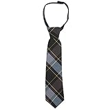 French Toast Adjustable Plaid Tie Boys