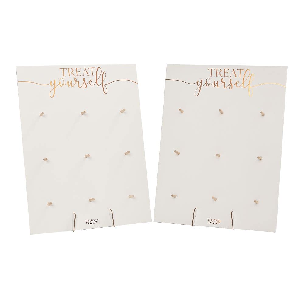 Ginger Ray BR-352 - Rose Gold Treat Yourself Double Donut Wall Holders - Botanical Wedding