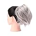 OUBECA Tousled Synthetic Hairpiece Scrunchies Straight Elastic Updo Scrunchy Bun For Women