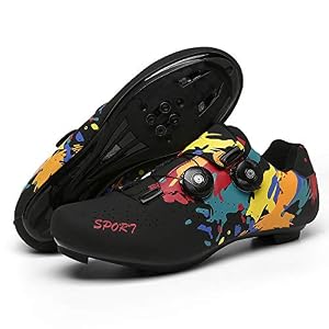 Indoor Cycling Women’s Shoes Road Bike Shoes Cycling Shoes Compatible with Cleat SPD/SPD-SL Professional Cycling Shoes…